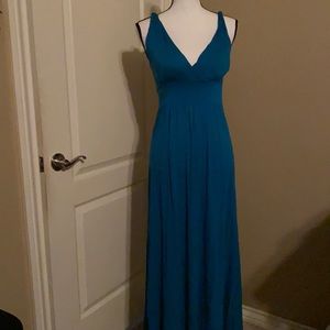 Teal Dress with Twist Straps